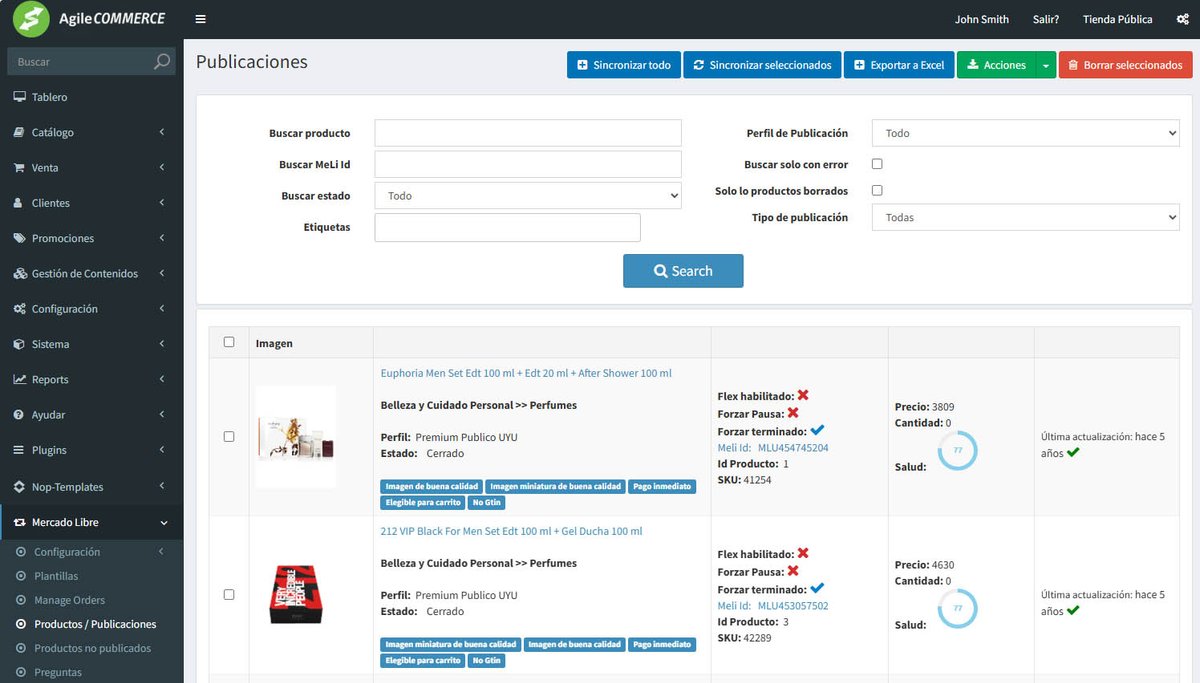 Integración con MercadoLibre